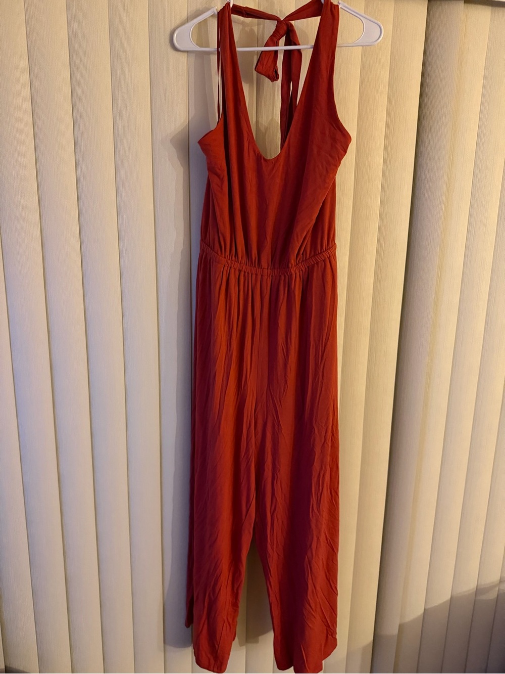 Old Navy Red Tie-Back Jumpsuit